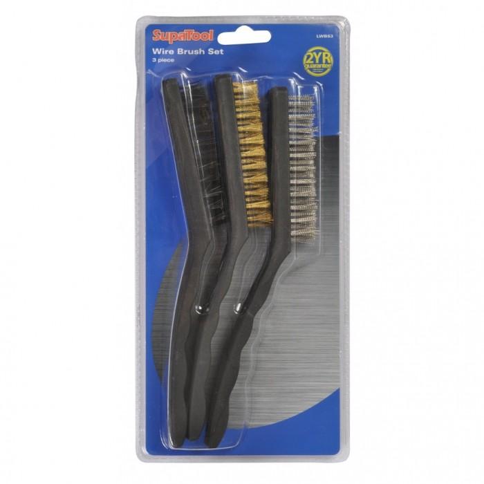 SupaTool Wire Brush Set (Pack of 3)