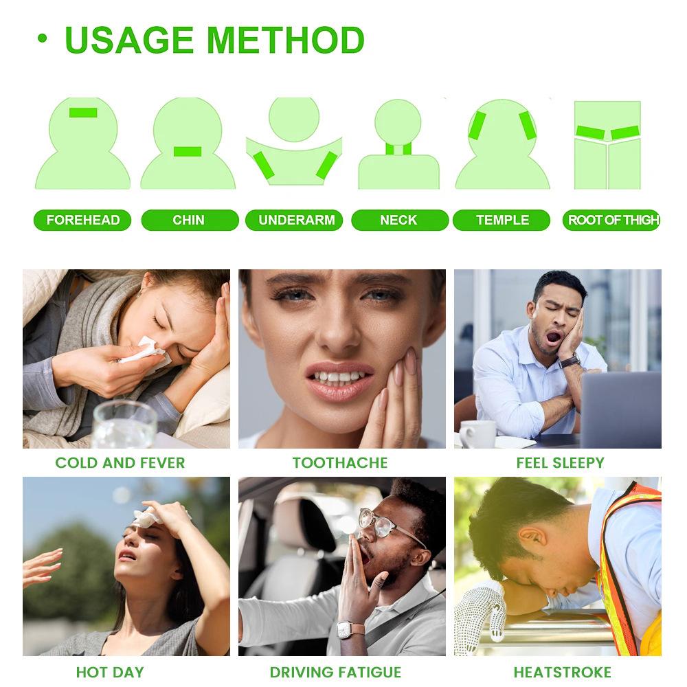 Sumifun 14/35/70 Pcs Cool Cold Gel Forehead Sticker Relieved Fever Discomfort Bring Cool Sense Preventing Heatstroke Outdoors Summer Patch