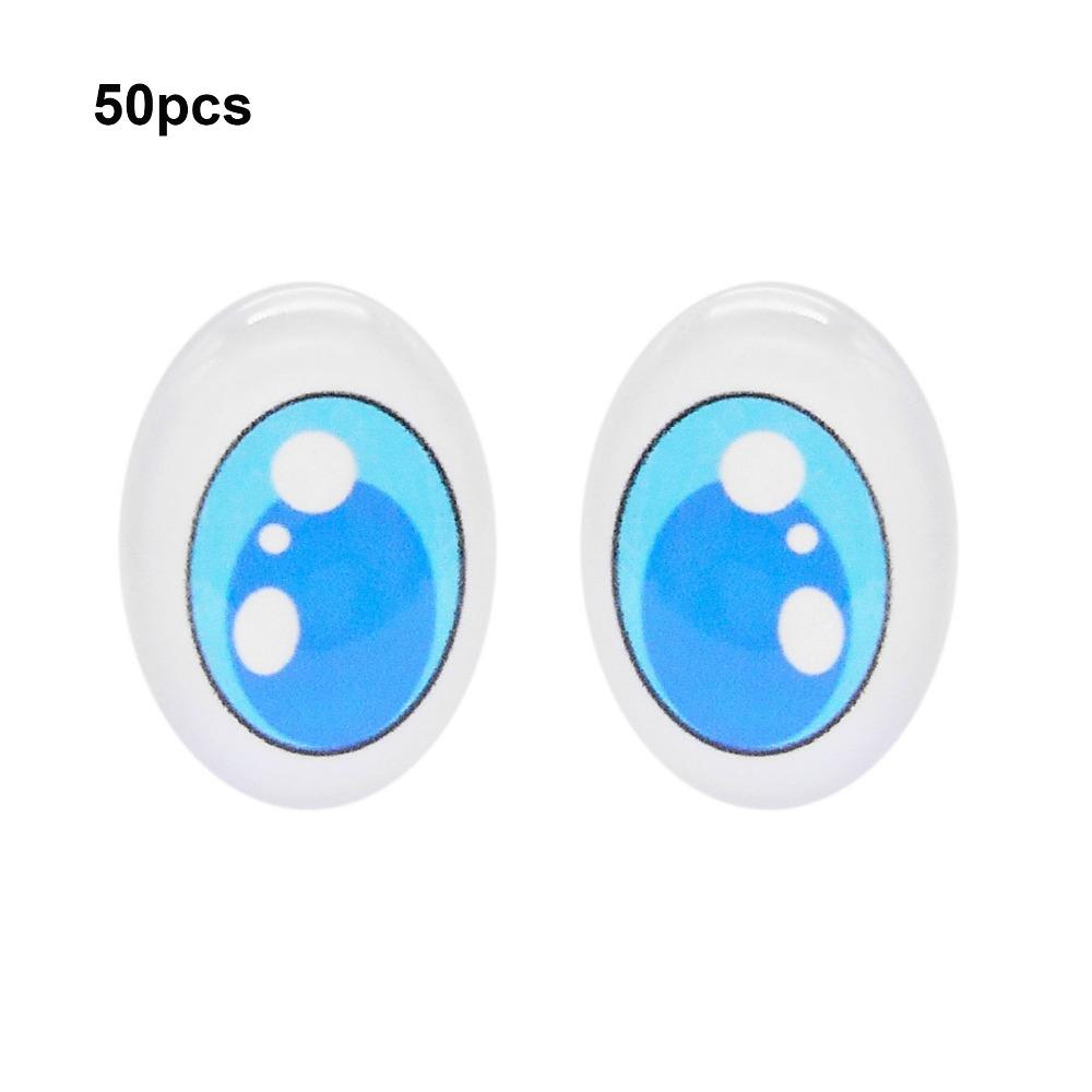 50pcs Crystal Simulation Doll Glass Eyeballs High Transparency Simulation Glass Eye Patches