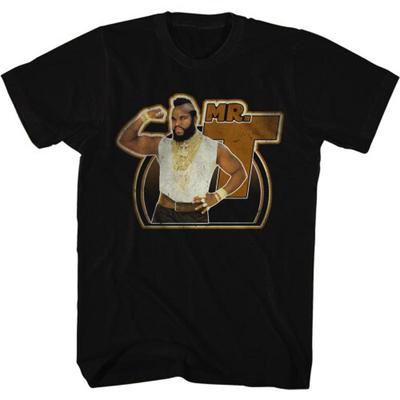 Mr T Gun Black Adult Shirt