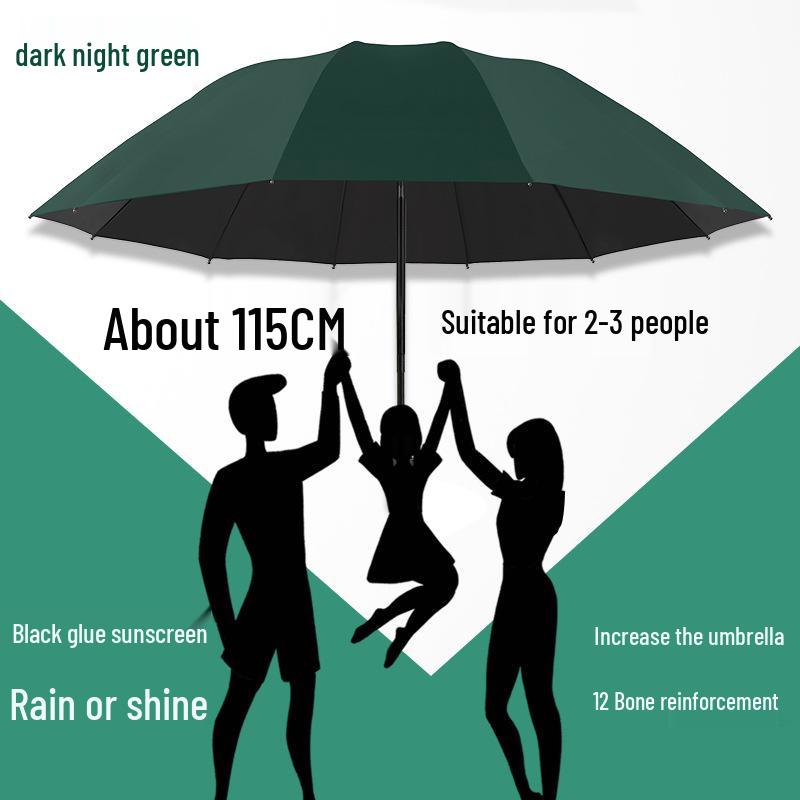 Parapluie Pare-Soleil Double Usage Extra Large: Épais, Renforcé, Pliable pour le Soleil et la Pluie
