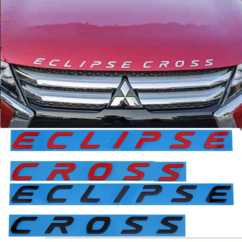 Car Trunk ABS Letters Logo Words Badge Emblem Decals Sticker For Mitsubishi Eclipse Cross Styling Decoration Accessories