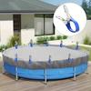 10pcs Durable Stainless Steel Pool Cover Clips with Plastic Handles - Heavy Duty Windproof Spring Clips Clothesline Clip