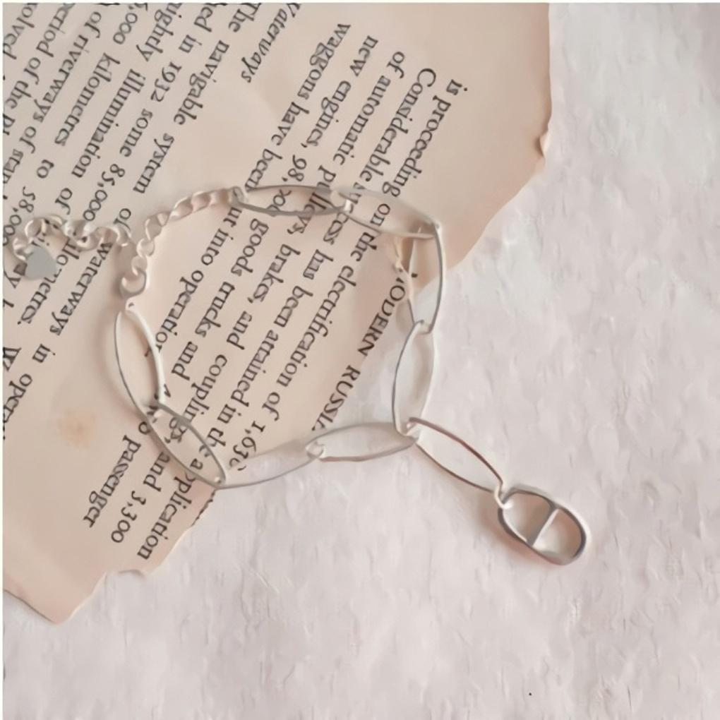 Simple Ball Chain Daily 925 Silver Bracelet Anklet Round Chandelier