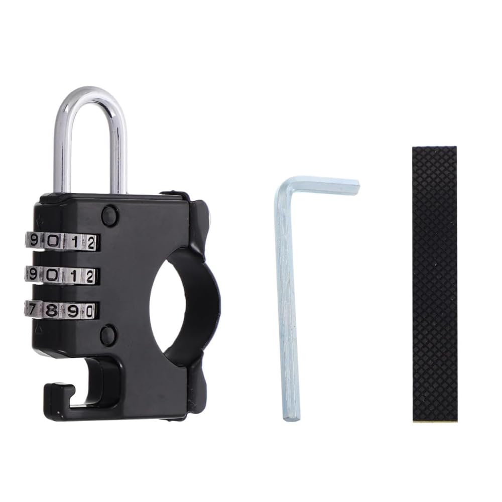 Helmet Lock Motorcycle Bicycle Key Dial Anti-Theft Fixed Electric Car