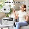 Mini Portable FM AM Radio Battery Powered High Sensitivity Radios Built-in Speaker with Rotatable Antenna 3.5mm Headphones Jack