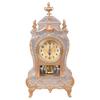 Carvings Antique Design Table Clock 12 Musical Alarms Mantels Clock with Chimes and Pendulum For Accurate Timekeeping