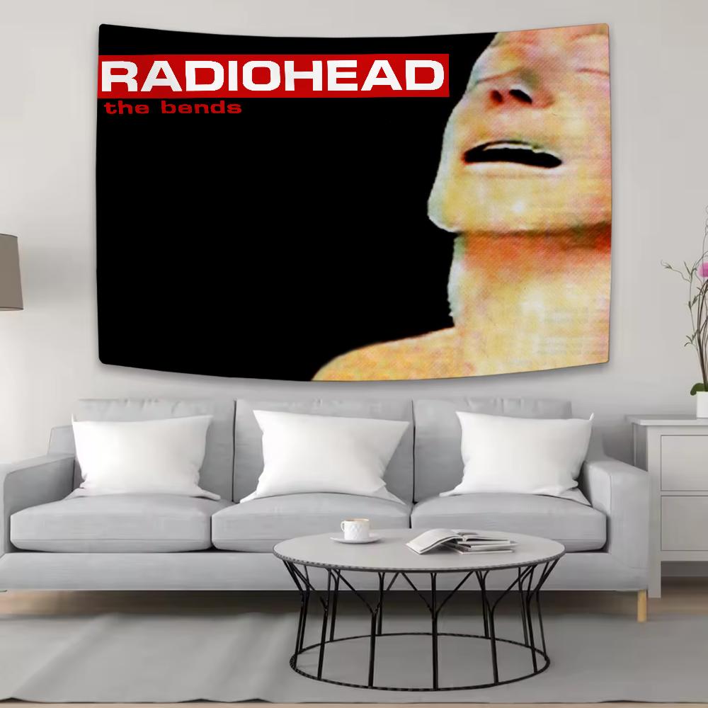 Telo Appeso Sfondo Tappezzeria Band Radiohead Fresco Tappezzeria Camera da Letto Decorazione Stanza Tappezzeria Estetica Appeso a Parete