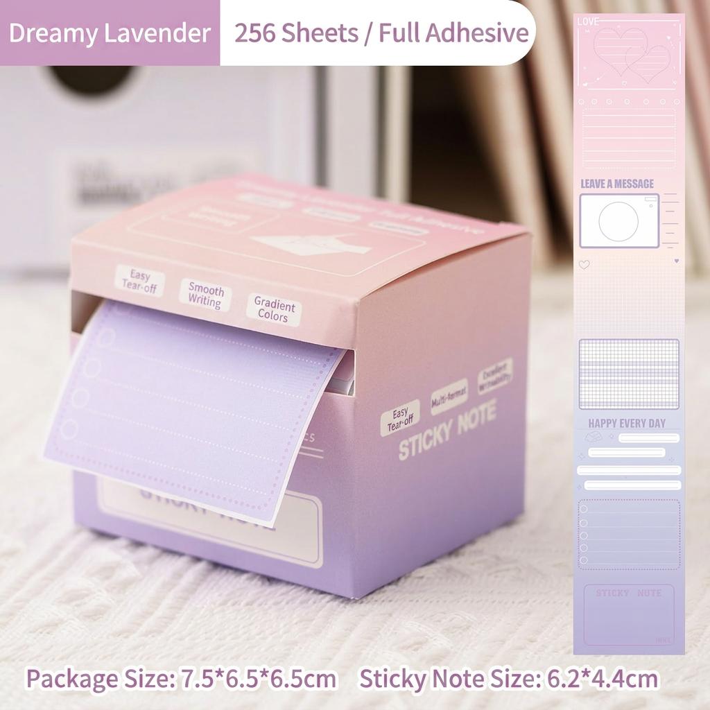 

Roll Sticky Notes Smooth Writing Gradient Memo Pad Memo Pad Pull-Out Adhesive Memo Pad Daily Messages Study Schedule Stationery