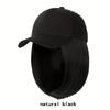 Cappellino Parasole Cappellino da Baseball con Estensione Capelli Parrucca Regolabile Nera Marrone per Donne
