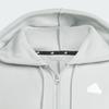 adidas Three Stripe Color Block Long Sleeve Hooded Jacket Men Jackets Silver Gray IJ8862