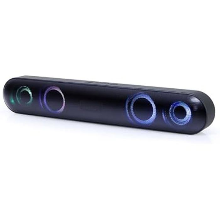 TECHSALES Haut-parleurs bluetooth portables - GEMBIRD - SPKBT-BAR400L - 8h d'autonomie - R&eacute;sistant &agrave; l'eau - Bluetooth 4.2