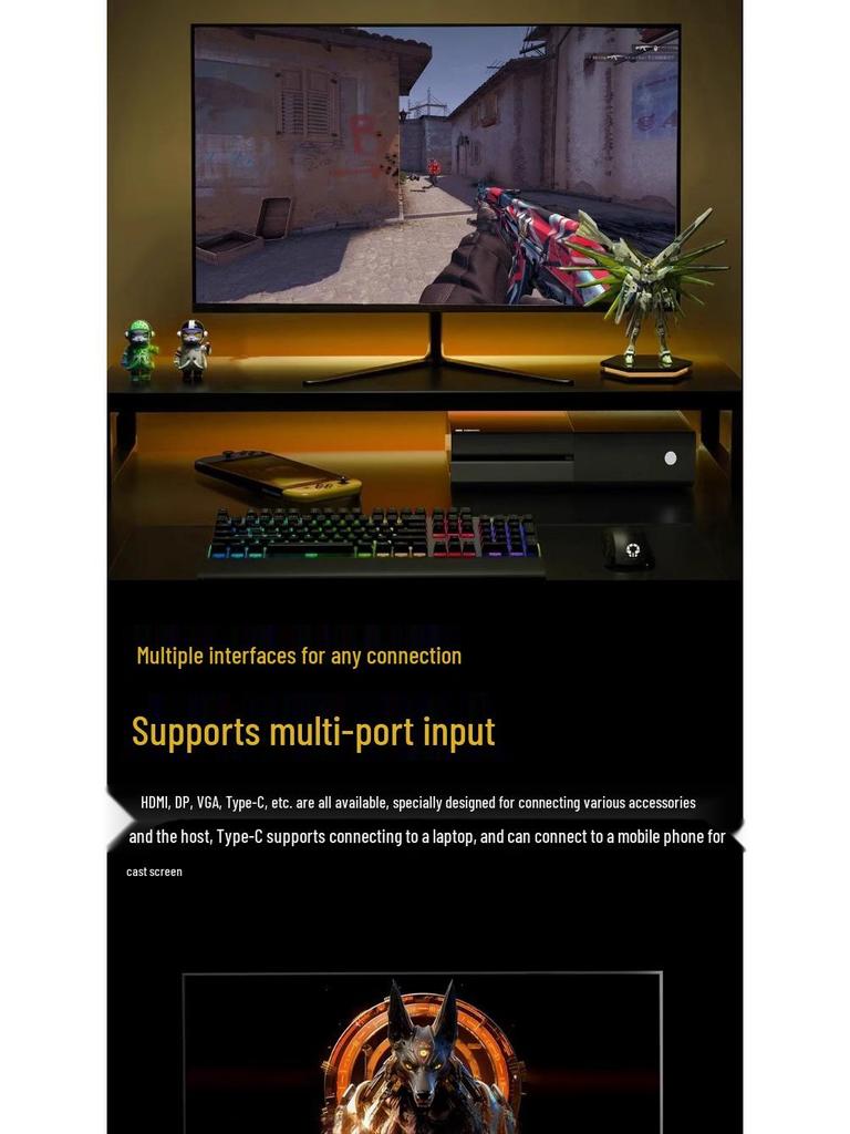 144Hz 24-32 inch Curved Computer Monitors: 2K & 4K Display for Office & Esports