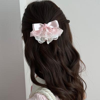 Butterfly Hair Clip for Women Girl Pin Bow Accessories Popular  Fairy Crabs Ribbon Kpop Sweets Kawaii Cute Leading Fashion