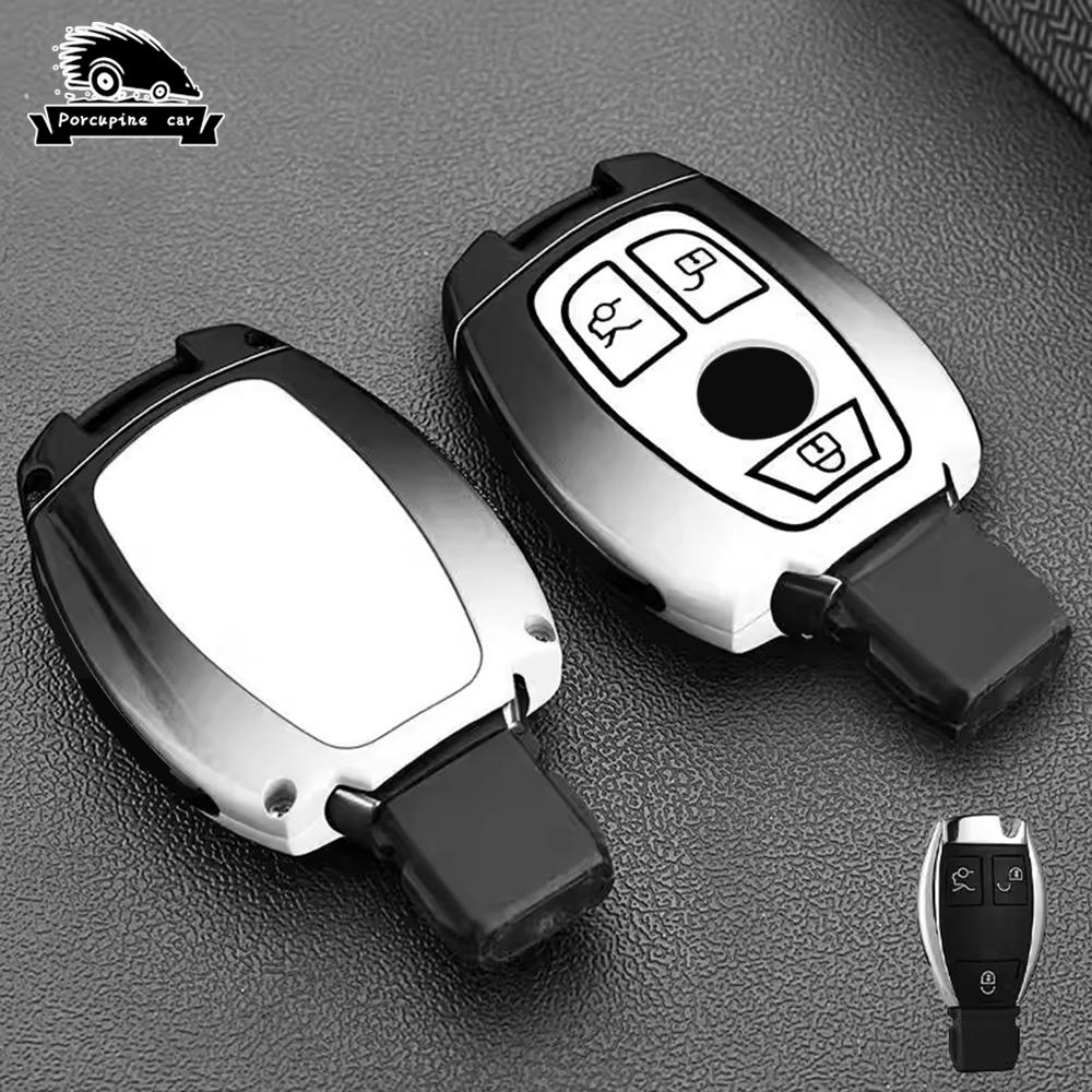 Zinc Alloy Car Key Case Cover For Mercedes Benz Accessories A B C G Class Glk W204 Gla W203 W210 W211 W124 Keychain