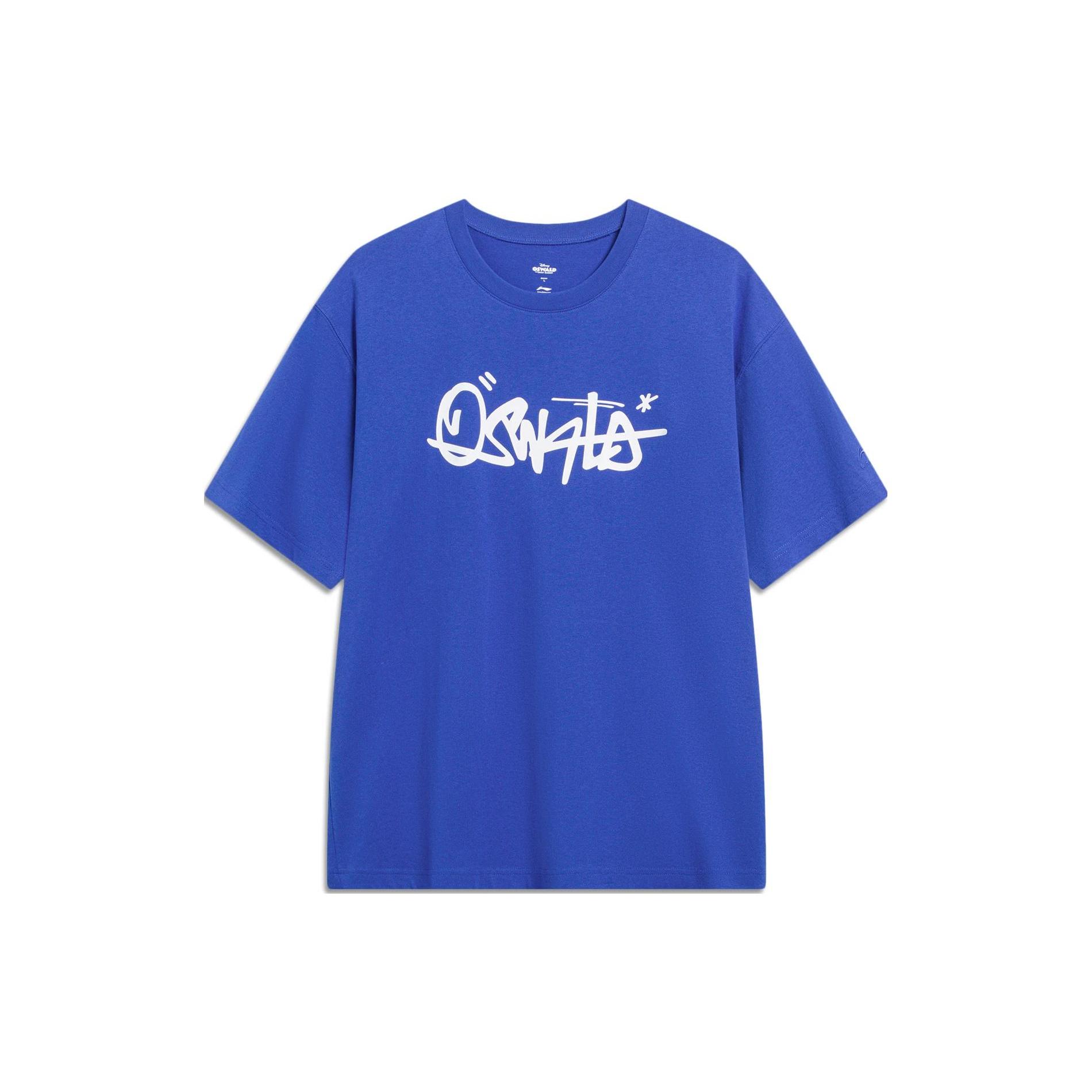 Li Ning x Disney T Shirt Unisex Bright Blue AHST313-3 L