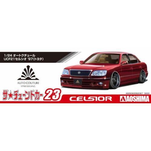 Aoshima Bunka Kyozai 1/24 The Tuned Car Series No. 23 Toyota Haute Couture USF21 Celsior 1997 Plastic Model