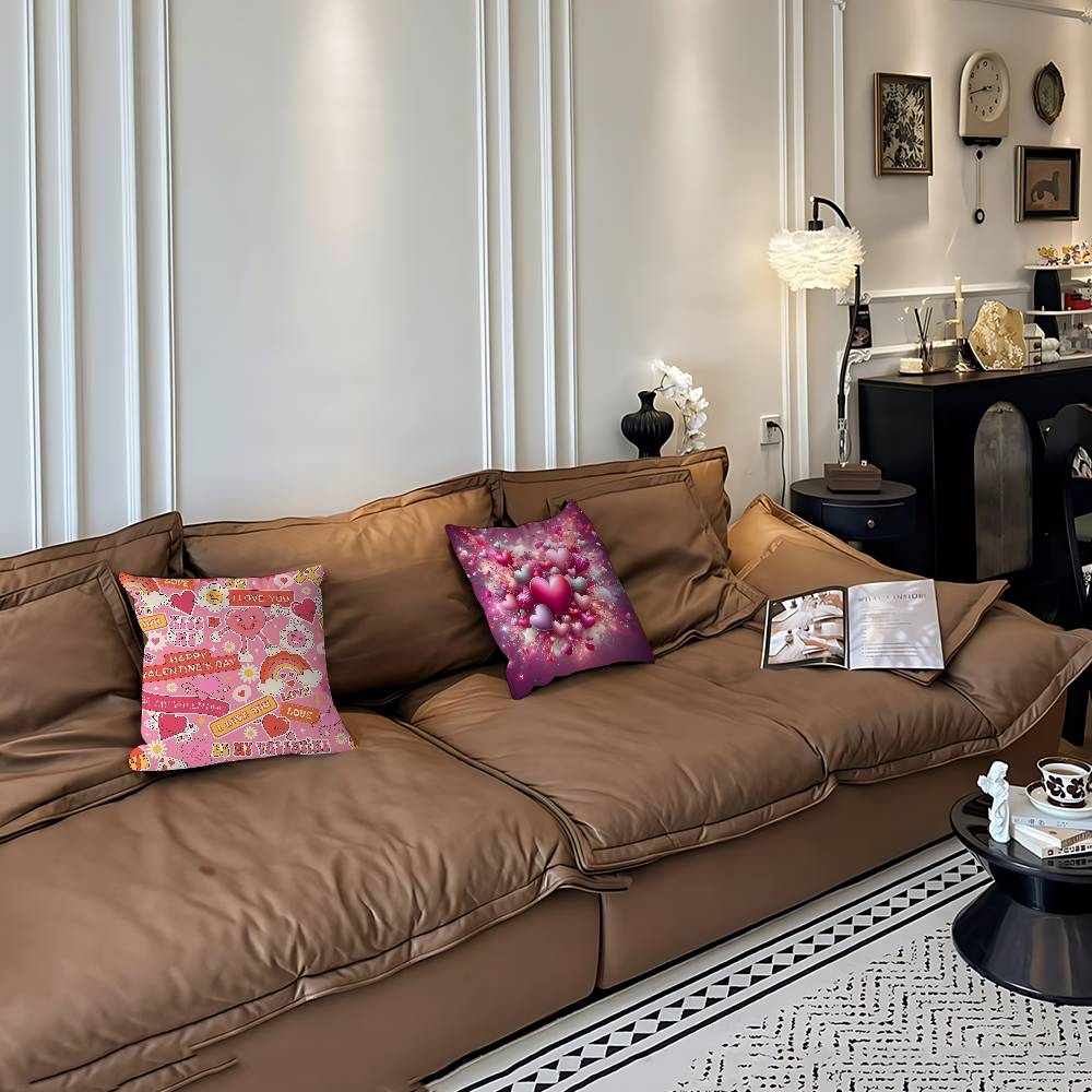 Valentines Day Pillowcase Toon Gift Cushion Cover Bedroom Home Sofa Chair Seat Decor Pillow Case