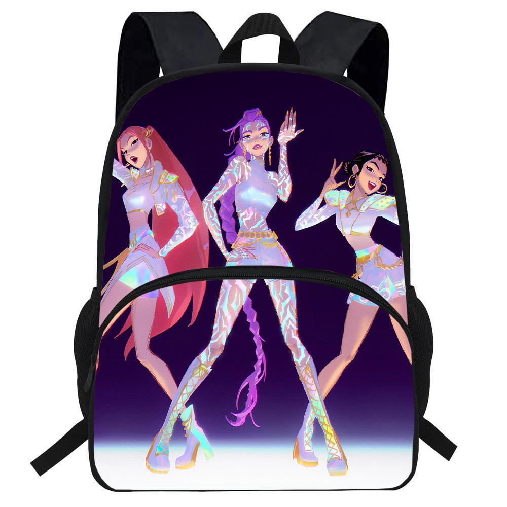 Hunters Demon Kpop Cartoon School Backpack Durable Material Anti Shock Students