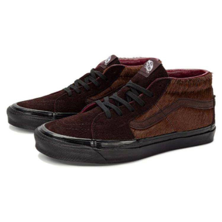 Vans Random Event X  SK8 Mid-Top Skate Shoes Unisex Sneakers Brown VN0A5JMFCGW