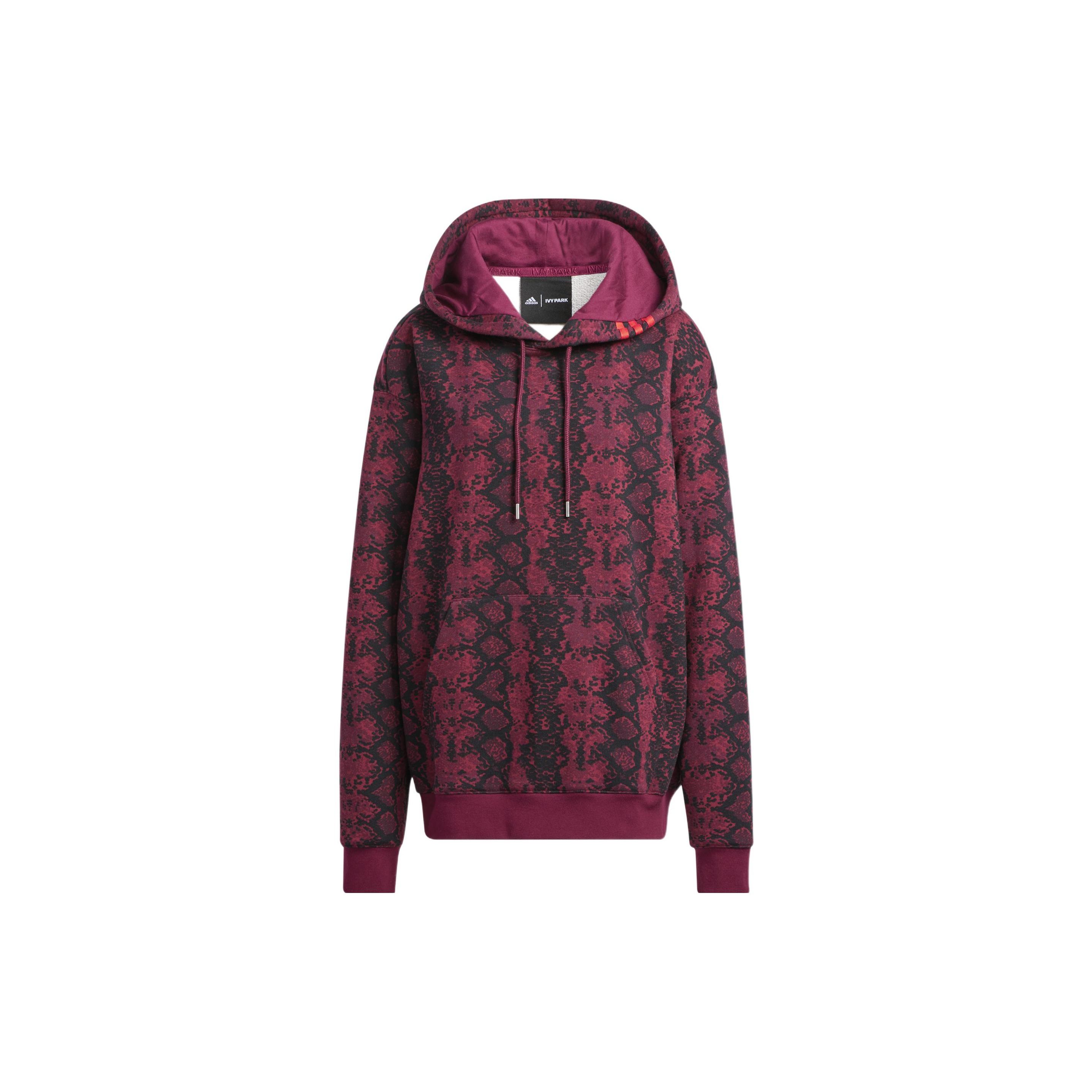 

Adidas Originals x Ivy Park Oversized Hooded Pullover Hoodie Unisex Cherry Wood Burgundy HI1975 XS