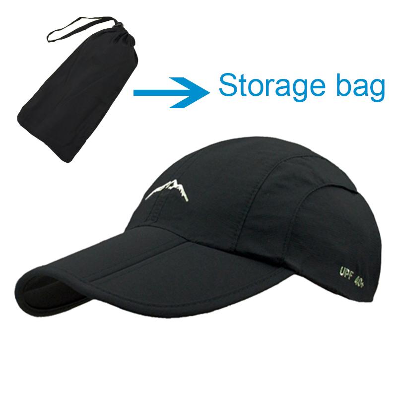 Waterproof Outdoor Sport Baseball Cap Unisex Spring Summer Quick Drying Hat Breathable Cap Foldable Cycling Hat Sun Protection