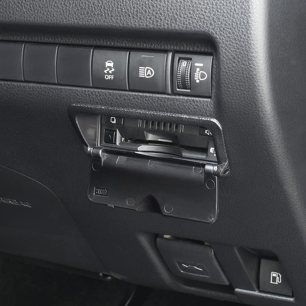 Tsuchiya Yac Fahrzeugspezifische Einbau-ETC-Abdeckung für Toyota Harrier Serie 80, Schwarz, 180 x 100 x 50mm, SY-HR16