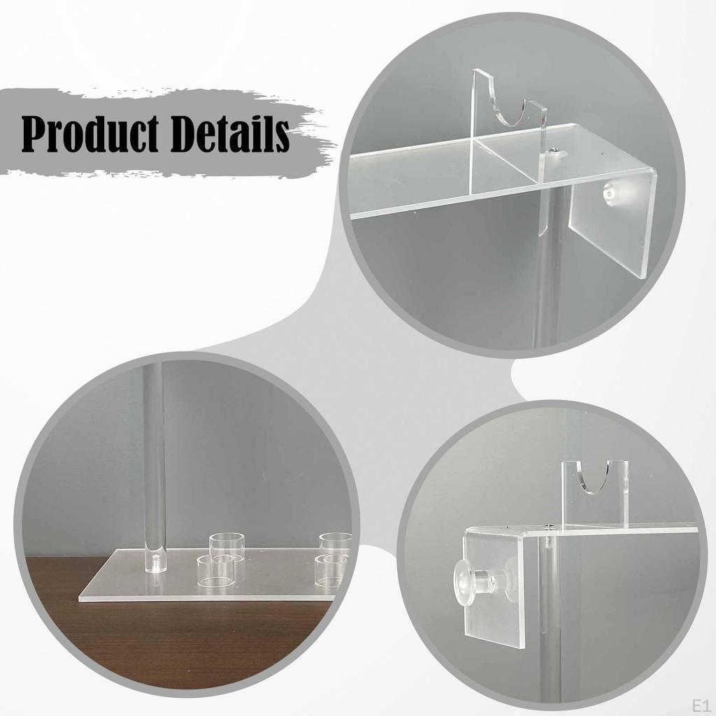 Hair Tool Organizer Storage Nonslip Display Countertop Desktop Dryer Stand Acrylic Holder for