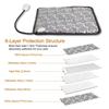 Adjustable Temperature Pet Heating Pad Waterproof Electric Dog Mat with Timer Function Energy Saving Chew Resistant Cord
