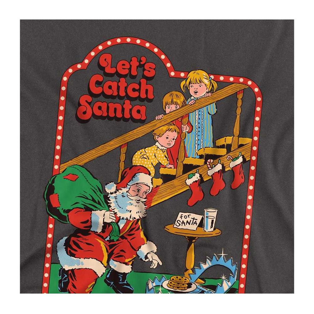 Steven Rhodes Unisex Adult LetÂ´s Catch Santa Long-Sleeved T-Shirt