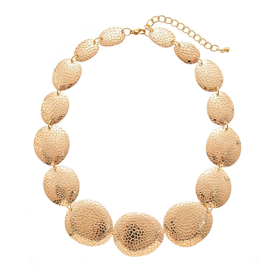 European and American Cross-border Exaggerated Geometric Flower Necklace Accessories Women's Summer High-end Clavicle Chain Niche Personality Items