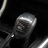 Abs Carbon Fiber Car Gear Shift Knob Head Cover Trim Sticker Black