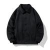 Men's Spring and Autumn Lapel Suede Jacket Vintage Loose Men's Casual Jacket Top