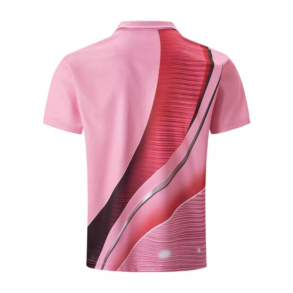 Summer Polo Shirt Zip Men's Printed Dots Gradient Polo Shirt Men's Tops