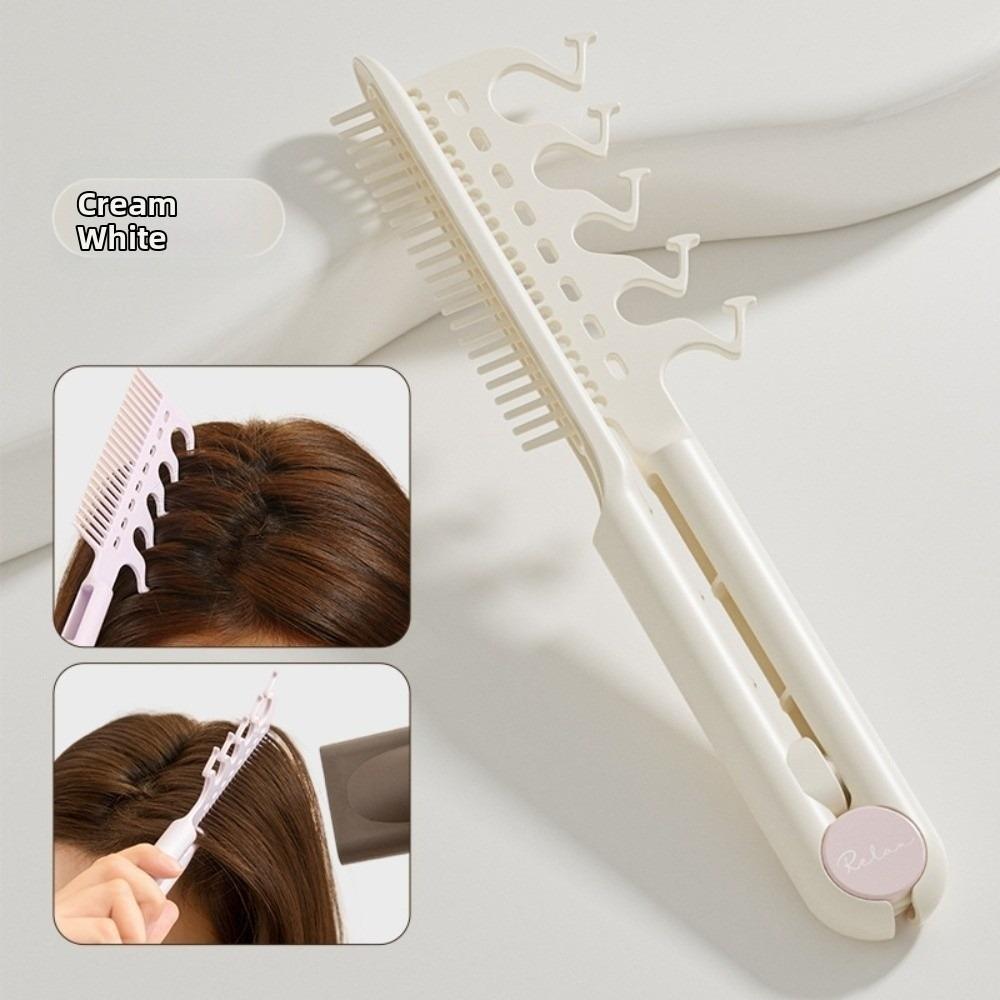

V-подібний гребінець для кісток два в одному, портативна шина для лінії росту волосся, нові гребінці для пишності коренів волосся білий