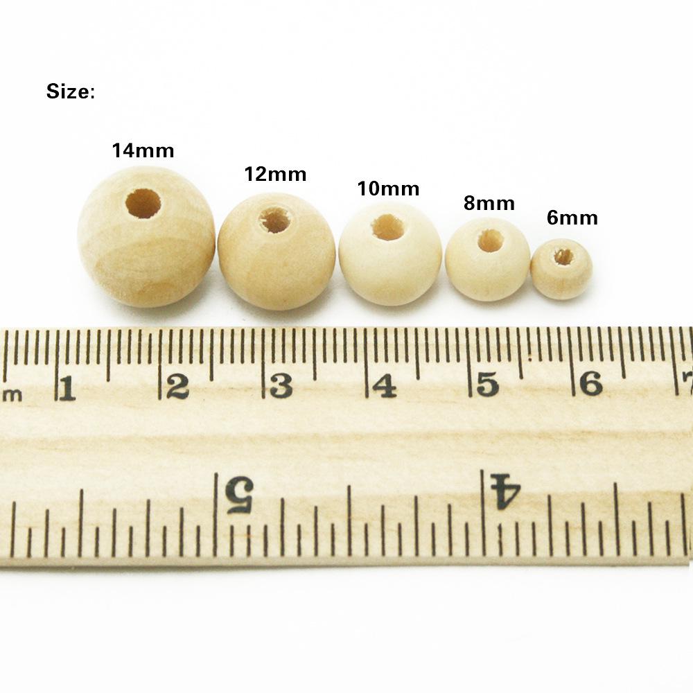 Natural Lotus Wood Beads: 6-40mm Round, Loose Beads for DIY Jewelry