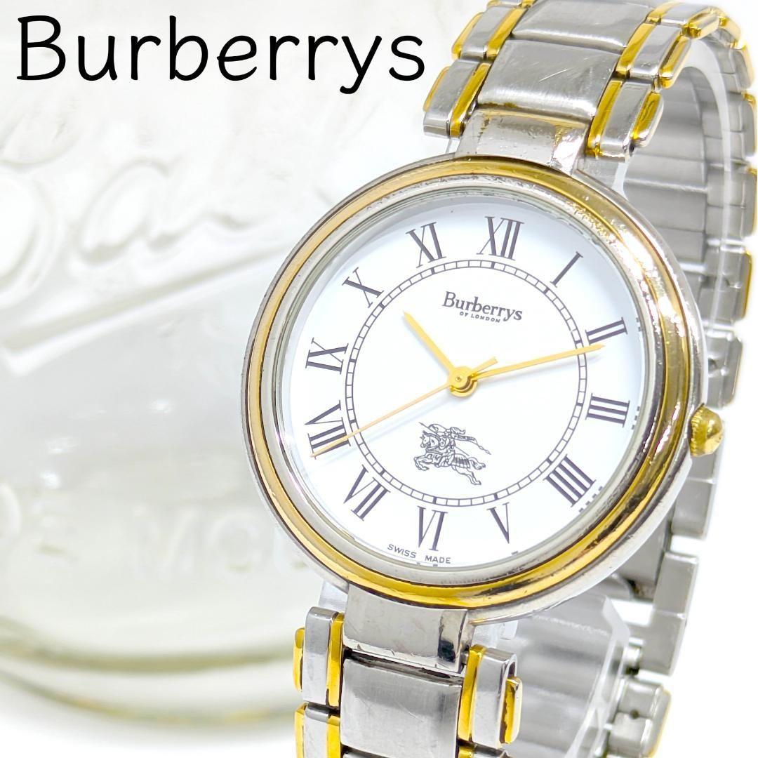 Used Operation Burberrys Burberry Quartz Men s Watch Genuine Strap 3 Hands