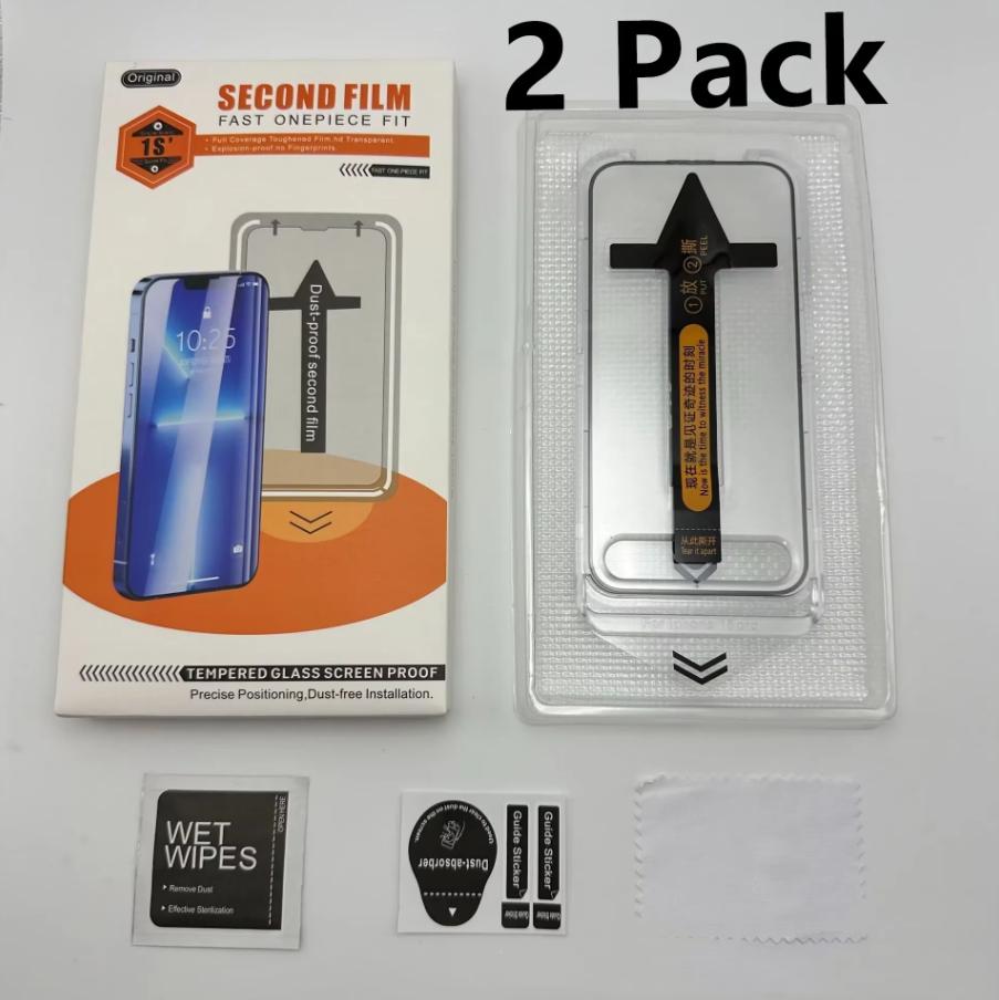 For iPhone 18 Pro Max 18 Pro iPhone 17 Pro Max 2 Pack Screen Protector 9H Hardness Glass Easy Installation, Bubble Free HD Clear
