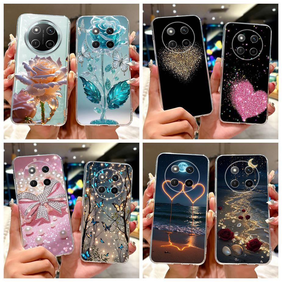 For Honor Magic7 Lite Case BRP-NX1 Coloful Painted Cover Clear Silicone Case For Honor X9C Smart Magic 7 Lite HonorX9C Soft Bags