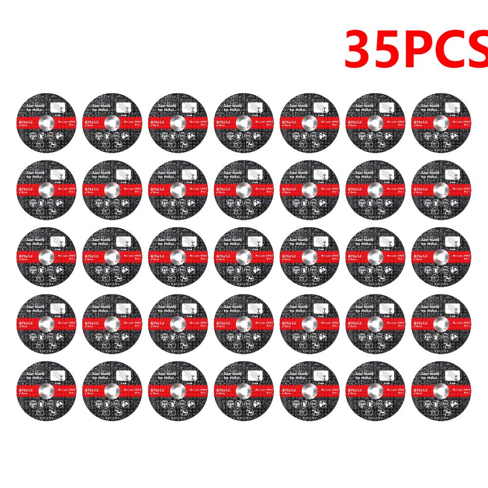 50-5PCS 76x1.2mm Metal Cutting Discs High Hardness Electric Cutting Disc Sanding Cutting Discs Blades Angle Grinder Accessories