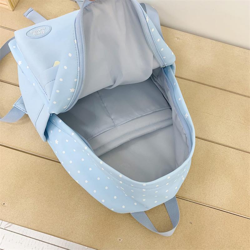 Point Print Schoolbag Women's Lightweight Backpack