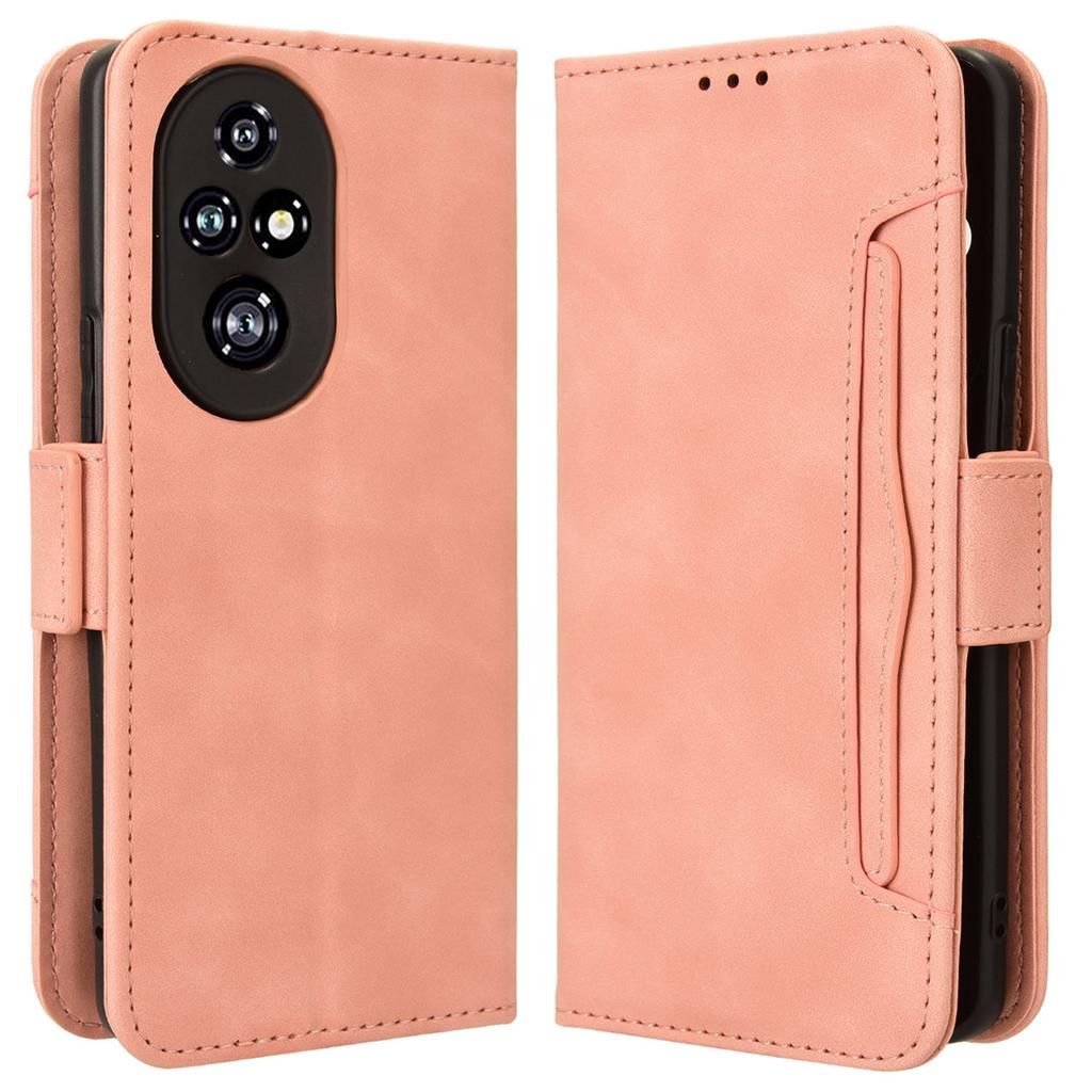 For Honor 200 Pro 5G Case Multiple Card Slots Leather Phone Cover