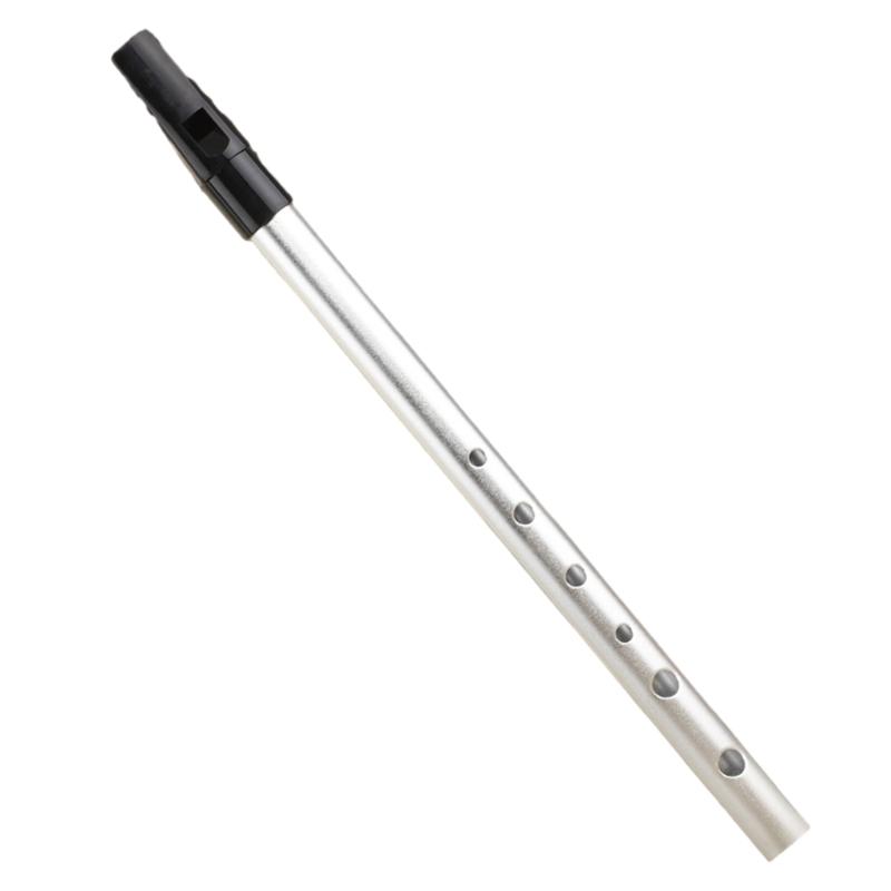 Tin Penny Whistle Flute 6 Hole Metal Flute C/D Key Irish Whistle Instrument Woodwind for Beginners Easy To Play