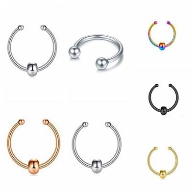 Perlen Falsche Nasen Septum Ringe Ohne Piercing Punk Party