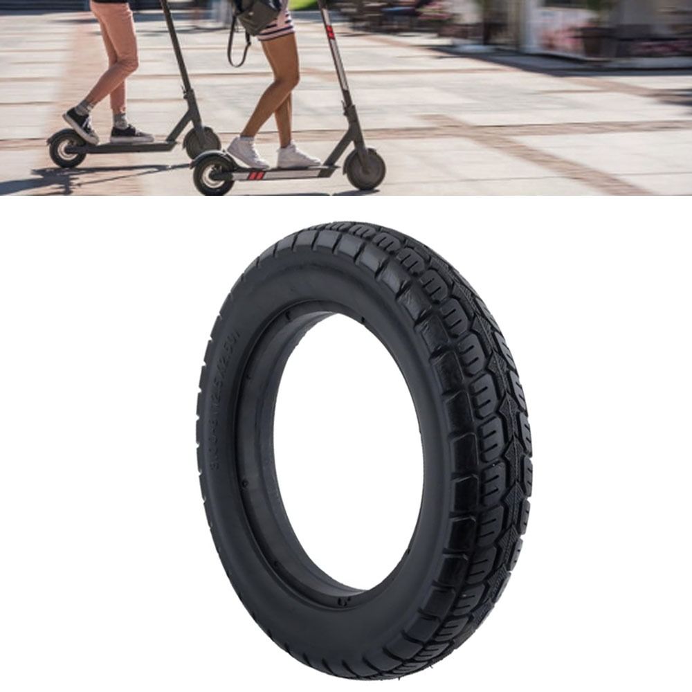 12 1/2 X 2 1/4 (62-203) Solid Tire Rubber Wear Resistant Tire Electric Bicycle