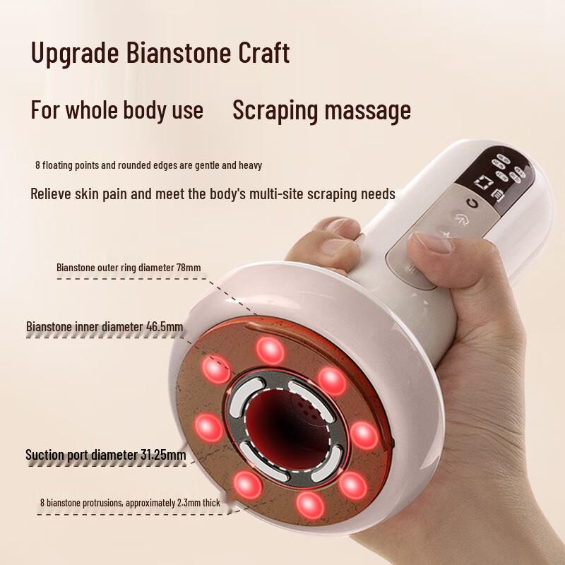 Ke'ai Yuansu Multi-functional Bianstone Cupping & Gua Sha Massager CN plug (adapter included)