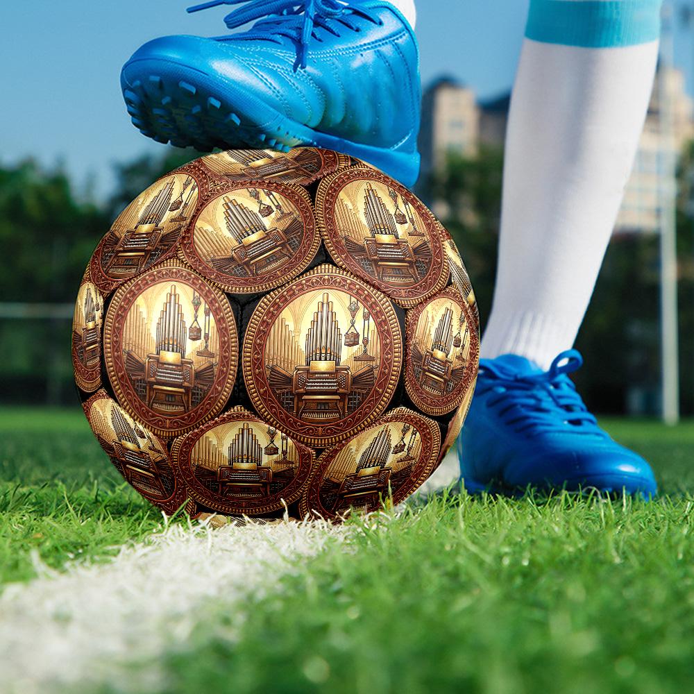 Golden Organ Symphony Round Football Size 5 Adult Ball Suitable for Training Matches and Outdoor Team.