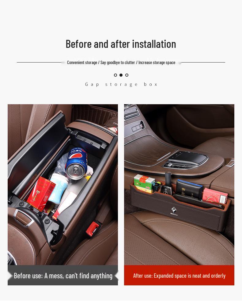 Boîte de rangement pour espace de siège de voiture pour modèles Baojun 560/510/310w/630/730