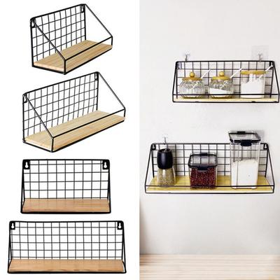 Multi-Functional Iron Wall Hanging Shelf Storage Baskets Suitable For Your Kitchen, Living Room, Bedroom, Bathroom, Office
