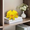 Cartoon Angry Duck Figurine 3D Printed Frowning Sitting Duck Statue Sculpture Little Blue Yellow Duck Ornament Decoration